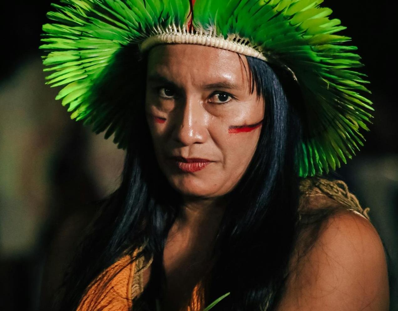 Woman from amazonian tribes.