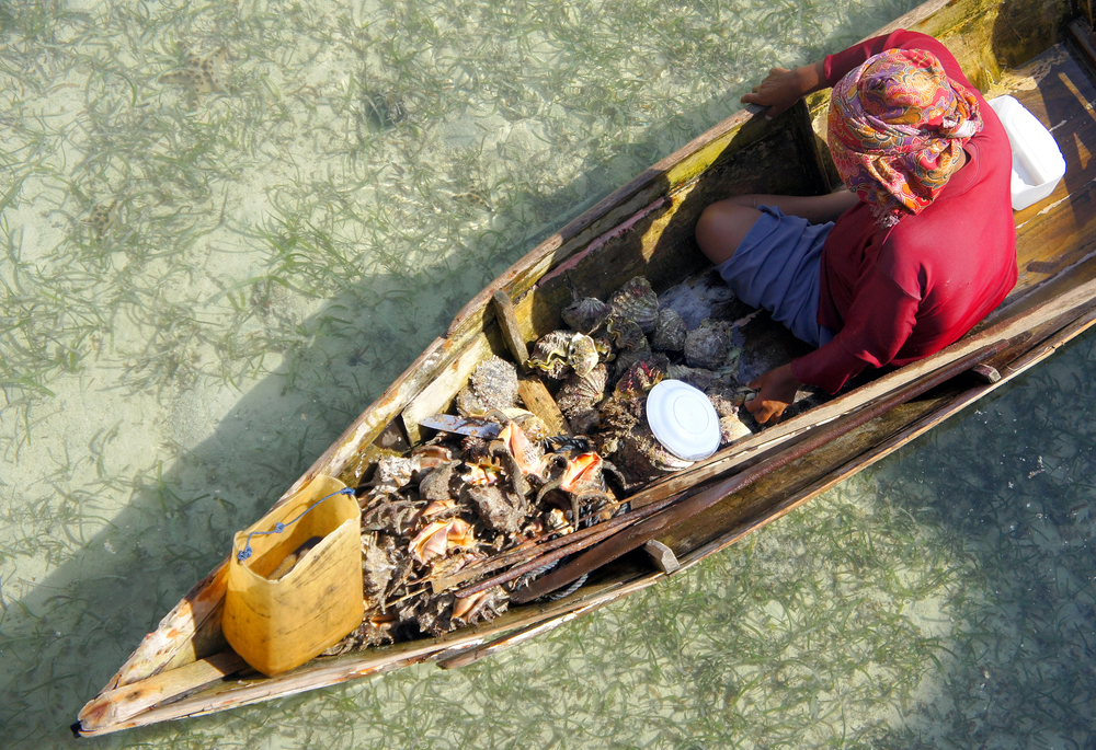 Sea-gypsies woman, bajau