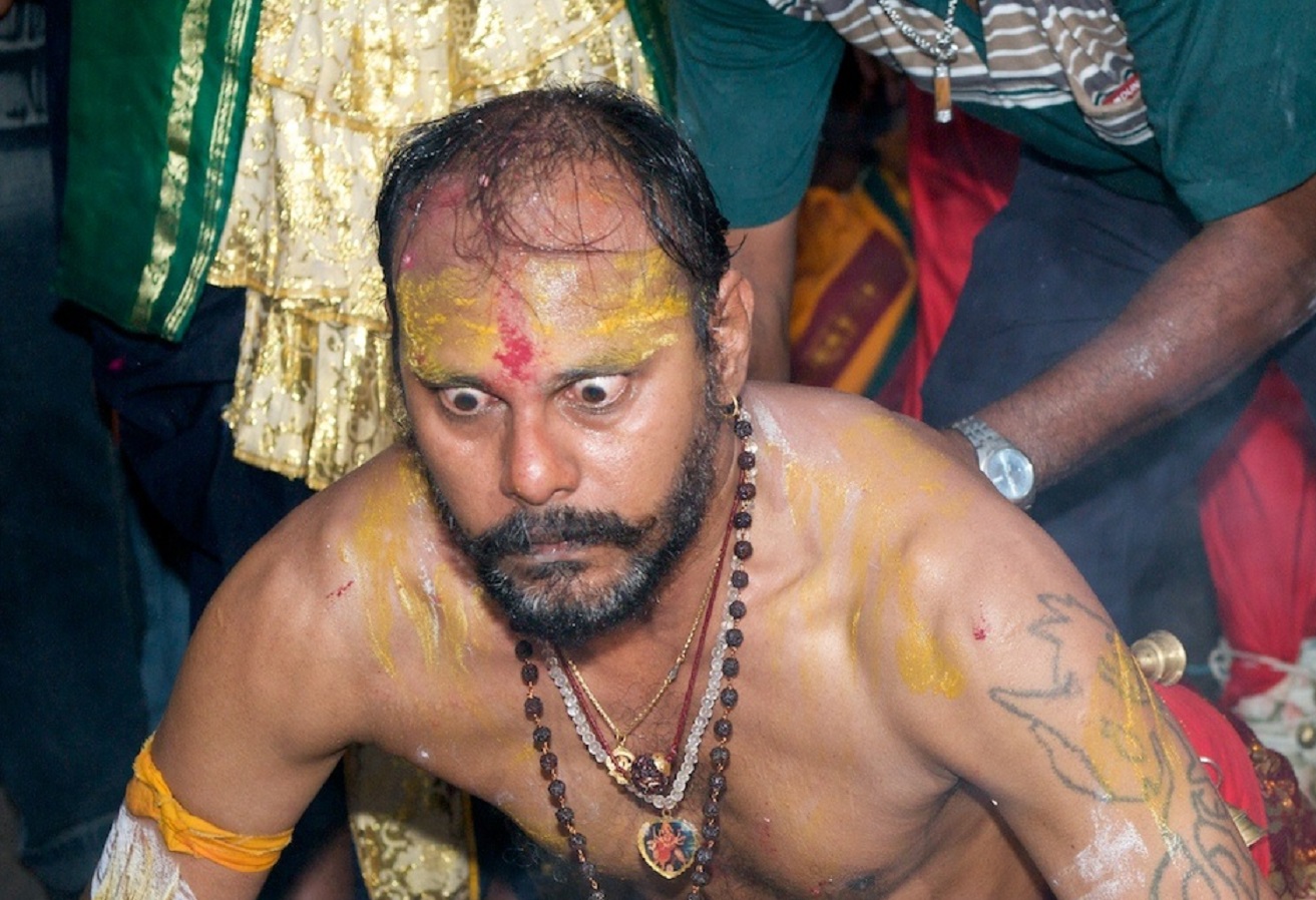 Thaipusam a Hindu festival celebrated mostly by the Tamil community - 2010