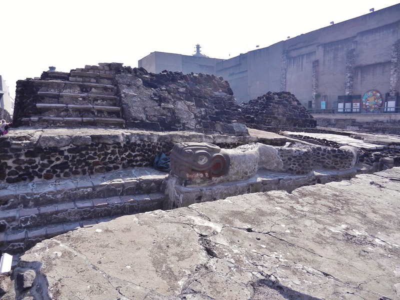 Tenochtitlan, the front steps of the old pyramid.
