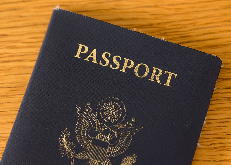 Close-up Photo of US Passport