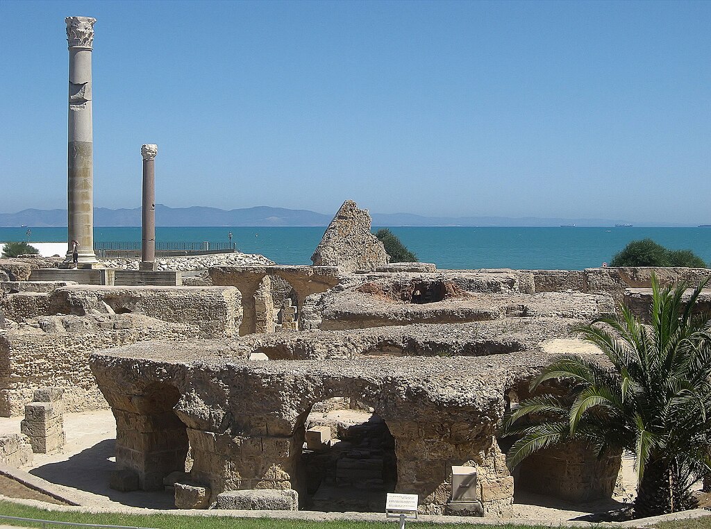 Ruins Of Carthage an ancient city on the eastern side of the Lake of Tunis