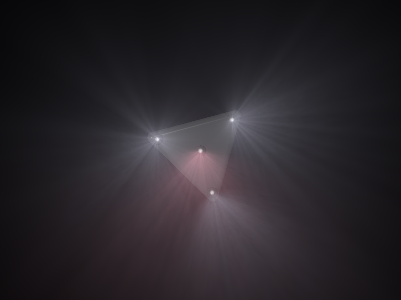 Triangle shaped UFO in the sky - 2022