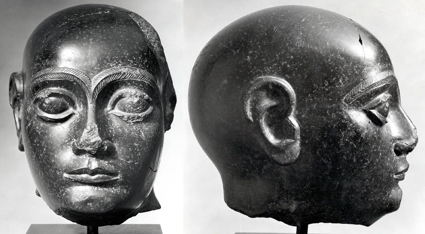 Sculpture of the head of Sumerian ruler Gudea