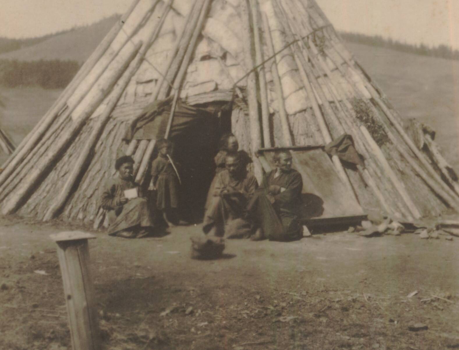 Tsaatan tent in Mongolia