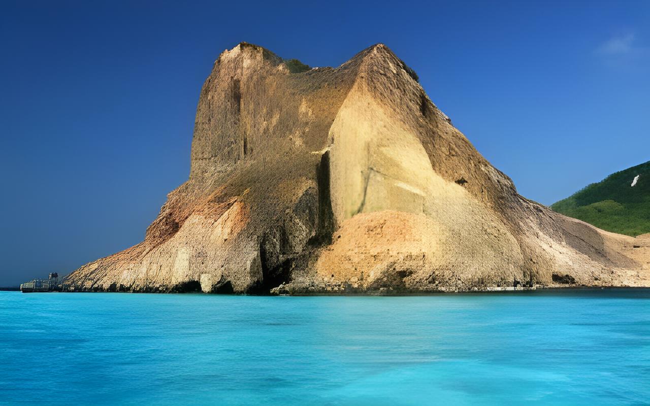 Landscape Photo ofTortuga Island a Caribbean island that forms part of Haiti