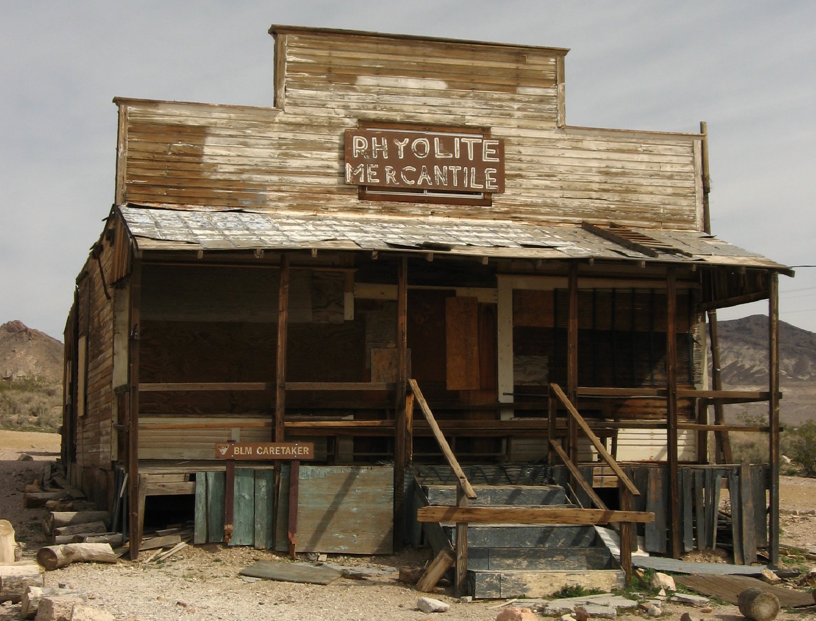Rhyolite Mercantile, Ghost Town of Rhyolite, Nevada - 2009