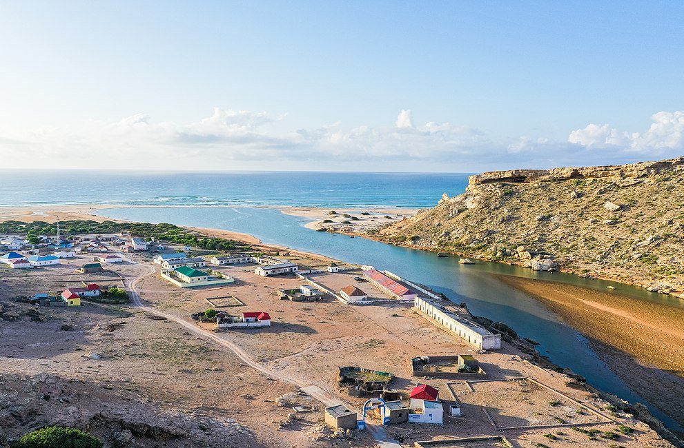 Aerial view of Eyl town