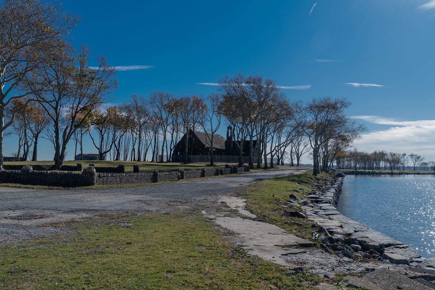 View of Hart Island during press preview - 2023