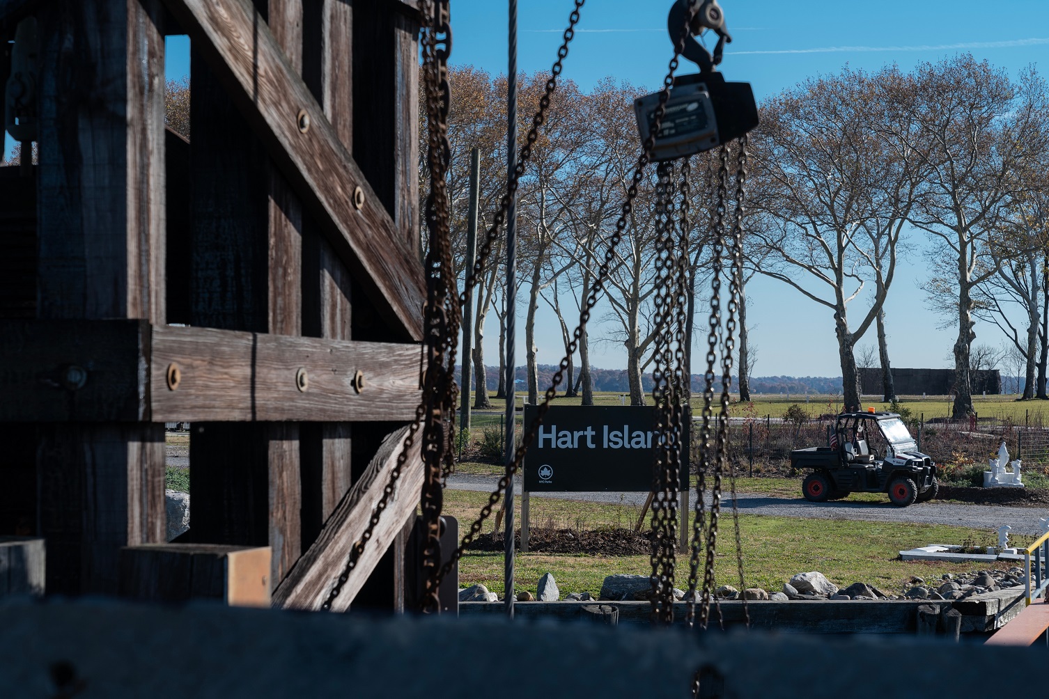 Hart Island during press preview - 2023