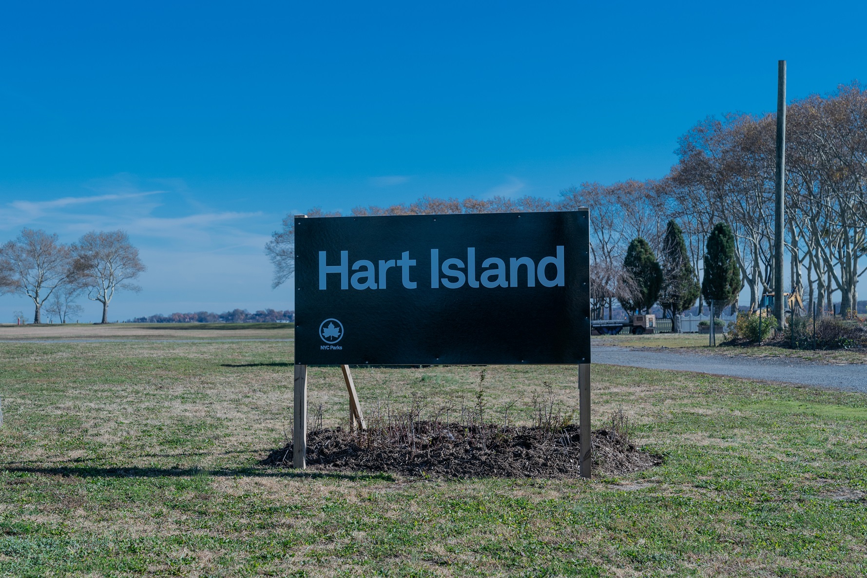 View of Hart Island during press preview - 2023