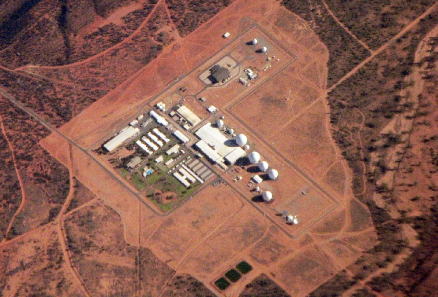 Australia/USA communications facility at Pine Gap near Alice Springs in Central Australia. - 2008