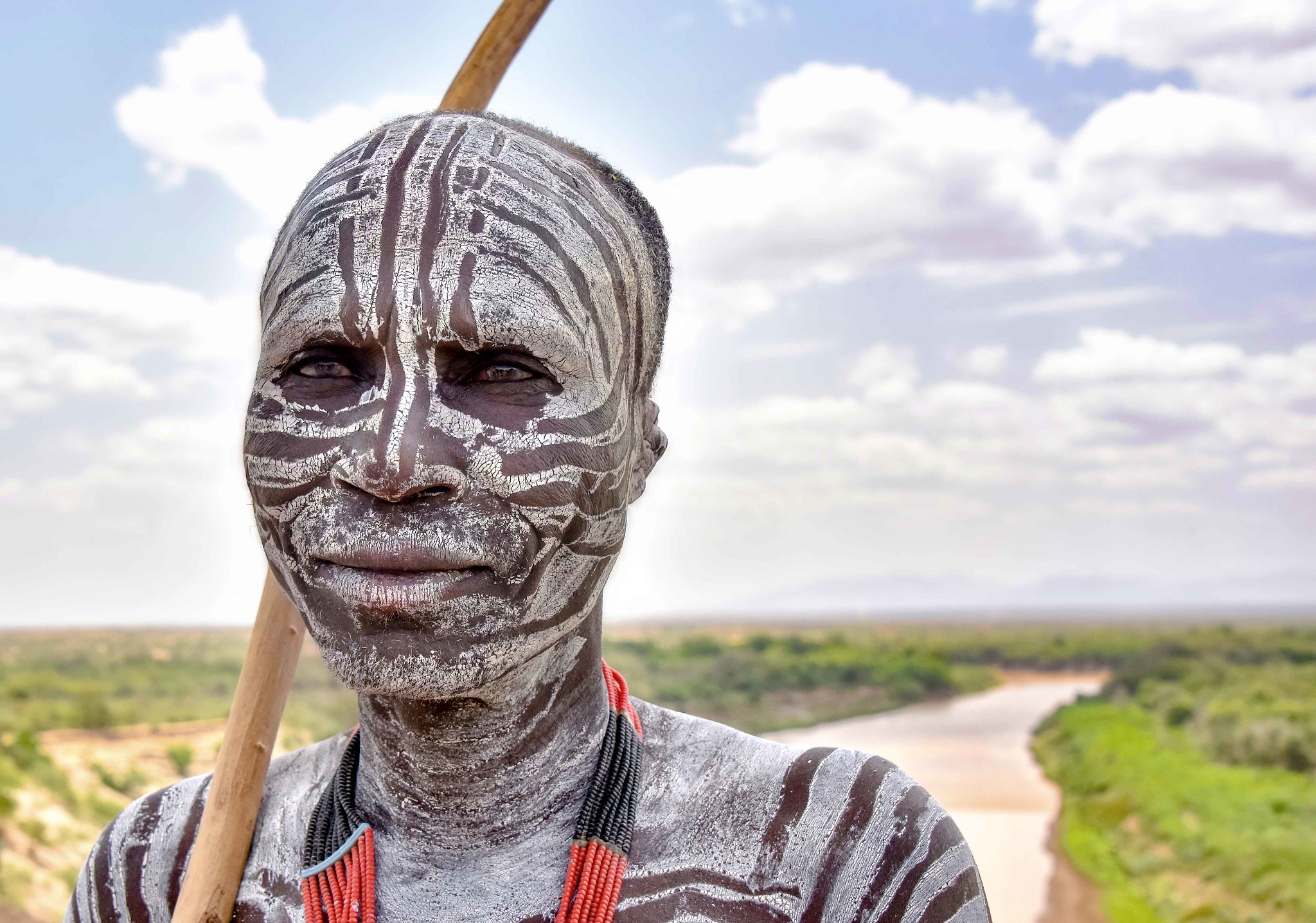 Karo Warrior, Ethiopia