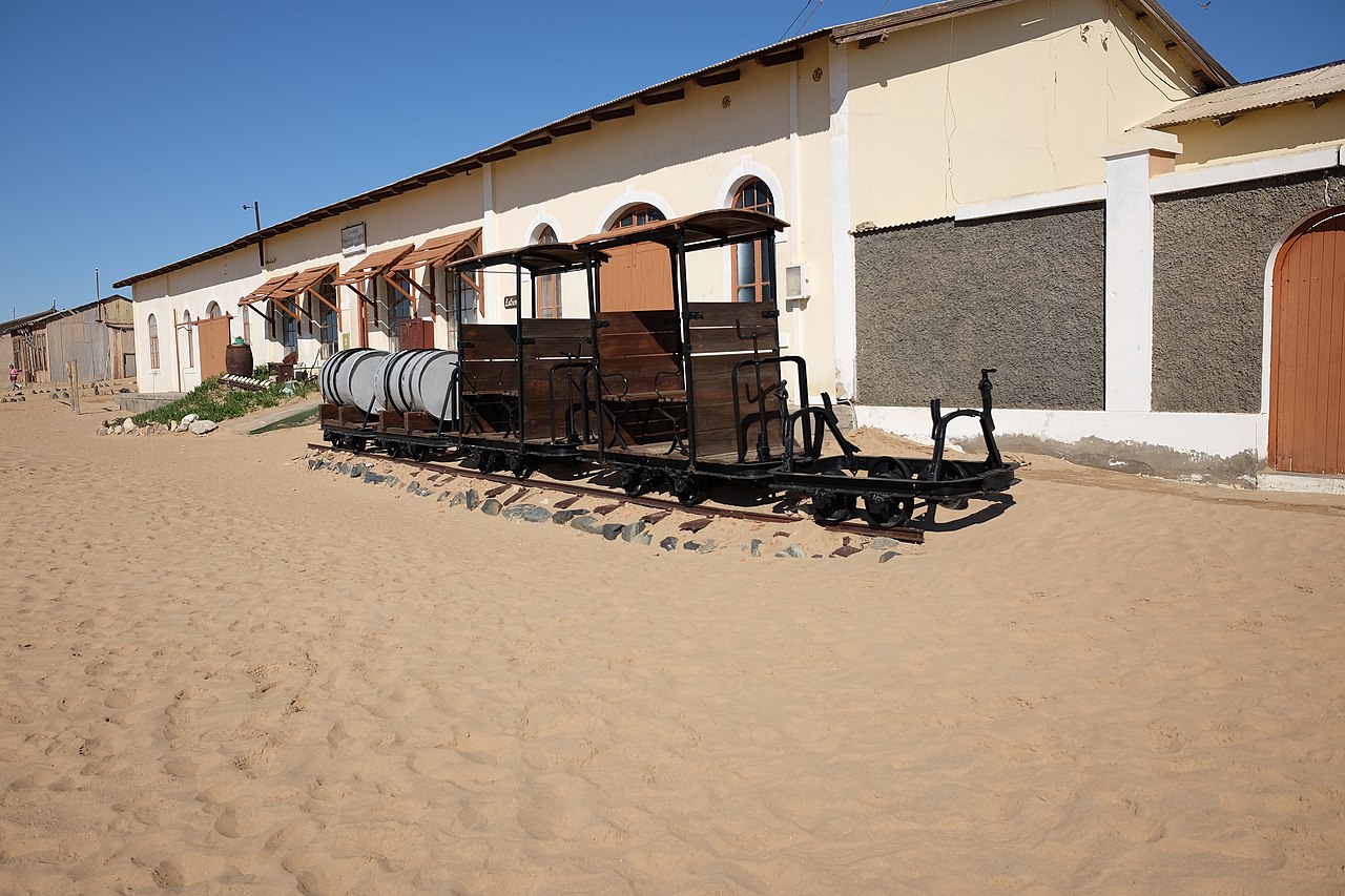 The since long abandoned small town Kolmanskop, near Lüderitz in Namibia - 2018