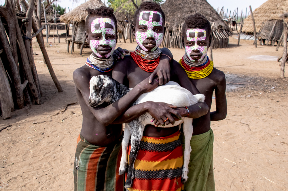 Portrait of Karo tribe boys