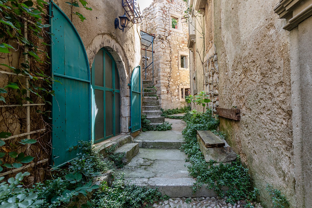 Tiny Street In Plomin, Istria County, Croatia - 2018