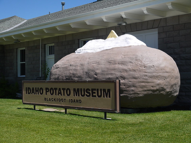 Outside of the Idaho Potato Museum
