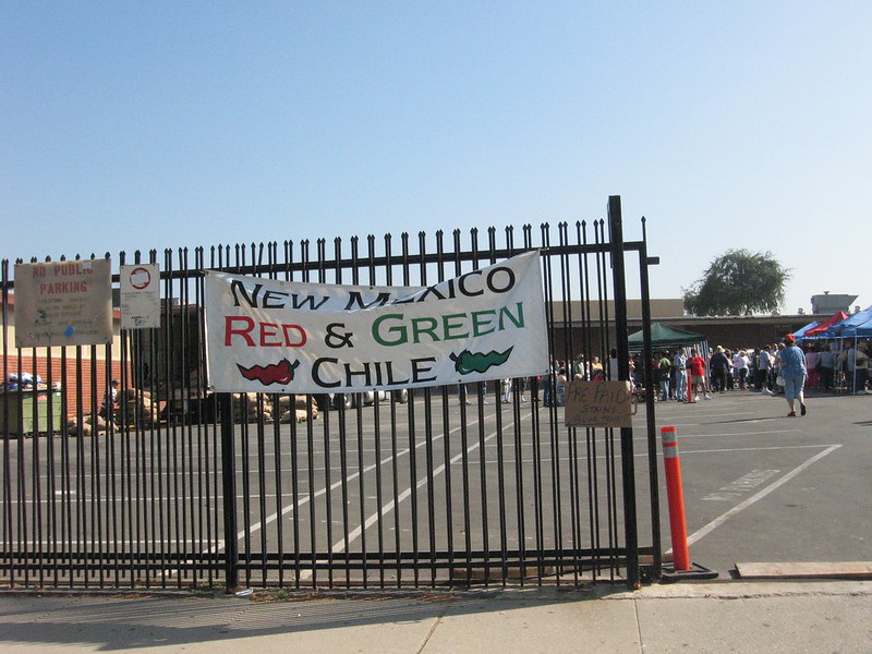 New Mexico Chile in a school parking lot at La Puente High School.