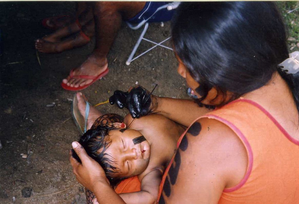 Kayapo mother and child