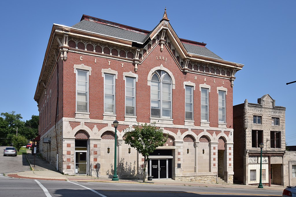 South Wabash Street at East Main Street, southeast corner, Wabash, Indiana.
