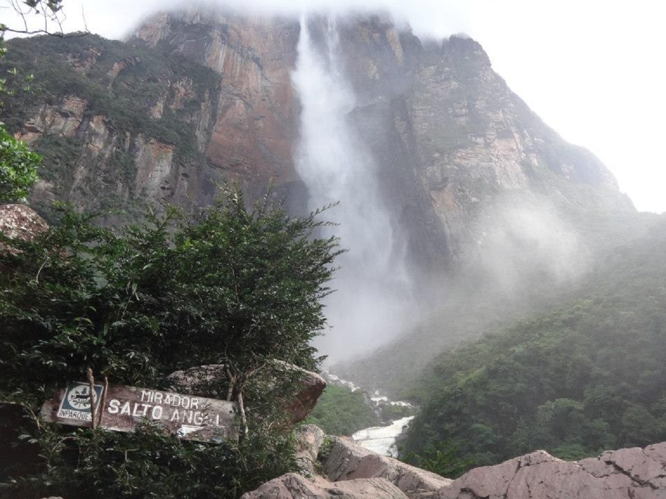 Angel Falls Canaima national Park Bolivar state Venezuela - 2017