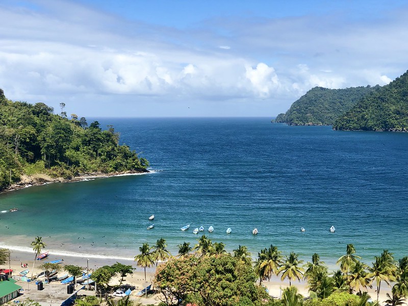 Landscape photo of a beach in Trinidad and Tobago