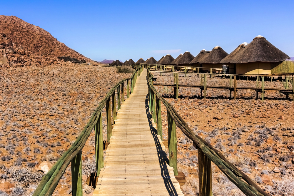 Sossus Dune Lodges the only lodge situated in the park, Namibia