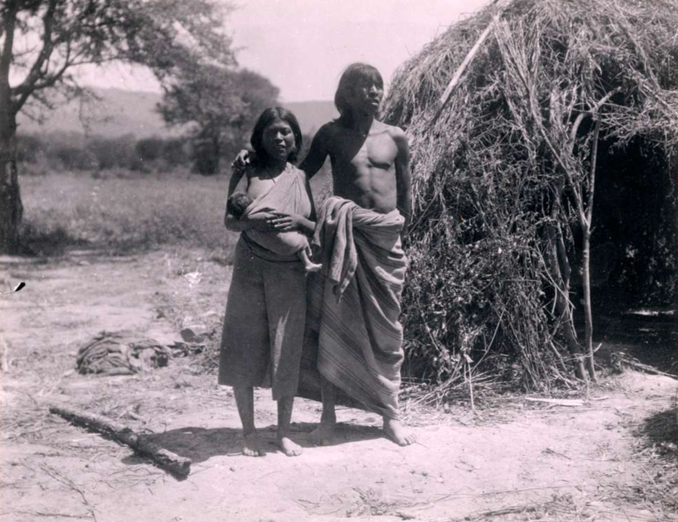 Family of tribe living in  Gran Chaco region