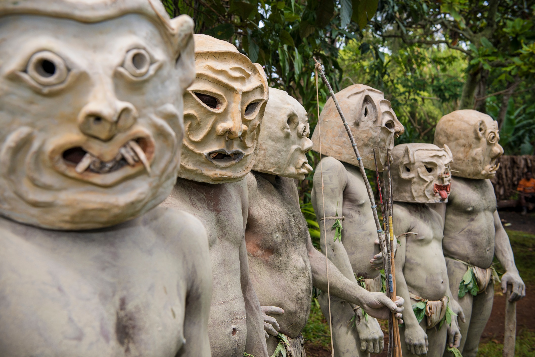 Asaro mud men Goroka Papua New Guinea