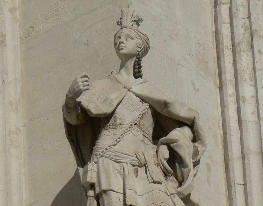 Statue of last emperor Inca, Atahualpa, (? - 1533).