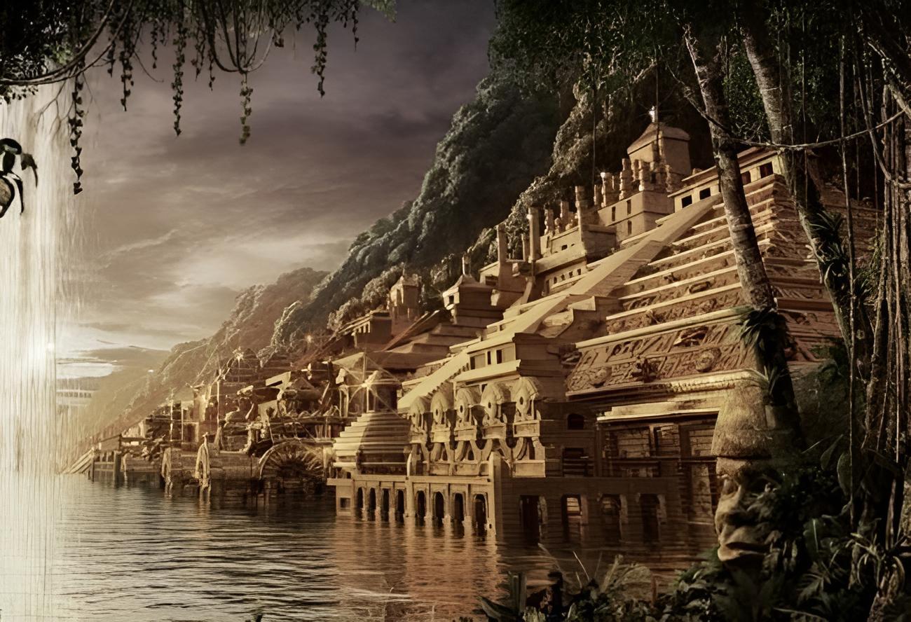 Illustration of Paititi legendary Inca lost city