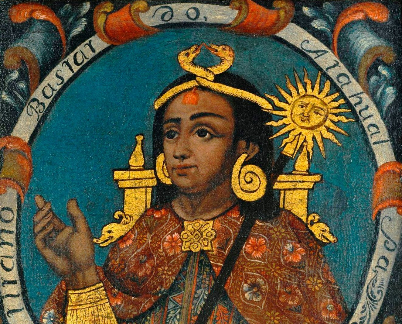 Portrait of, Atahualpa, Fourteenth Inca the last effective Incan emperor