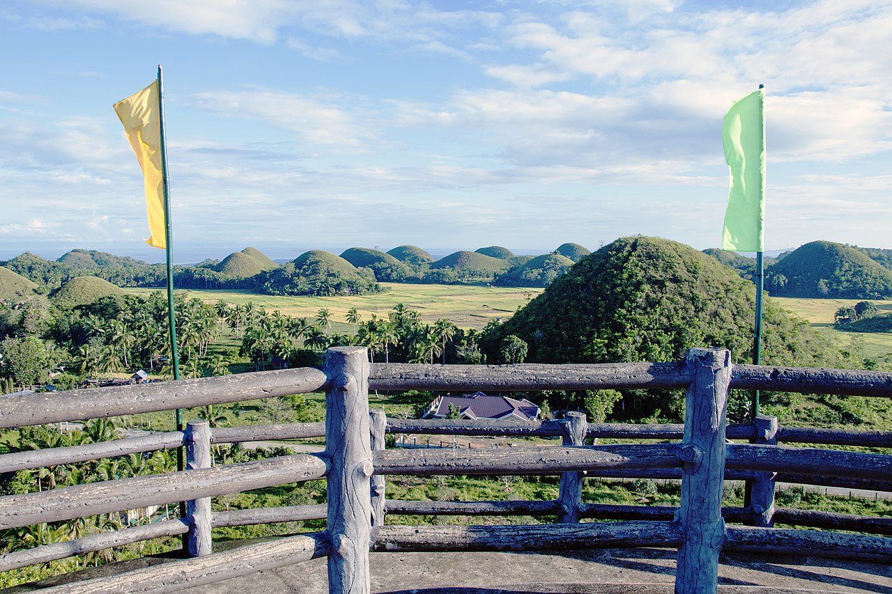 View of the Chocolate Hills from Sagbayan Peak in Bohol - 2011