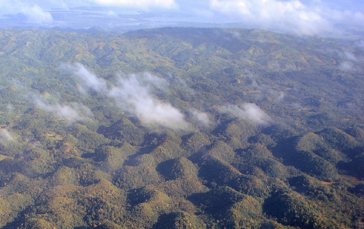 Aerial view of the Chocolate Hills, Bohol, Philippines - 2009