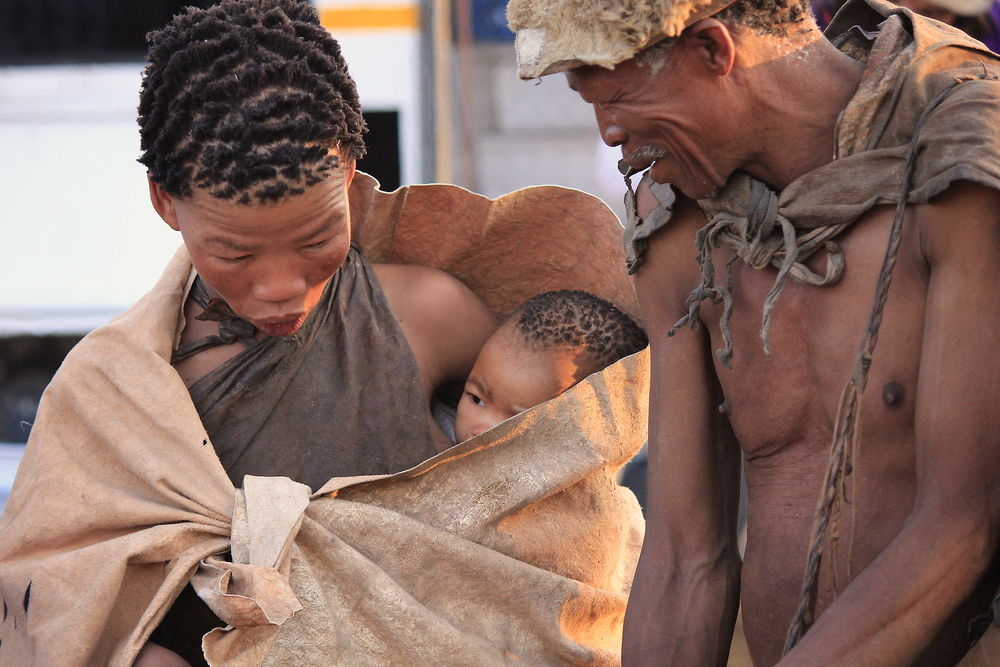 San Bushmen people family