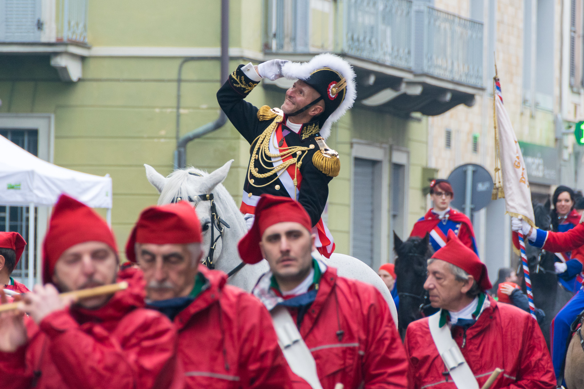 Carnival in Ivrea, battle of oranges - 2003
