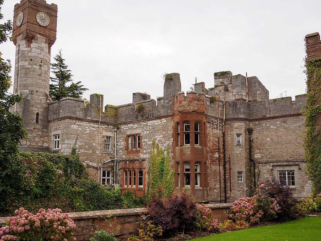 Ruthin Castle a medieval castle fortification in Wales
