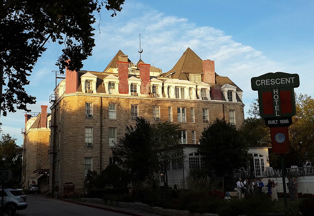 The Crescent Hotel is a historic hotel at 75 Prospect Avenue in Eureka Springs, Arkansas.