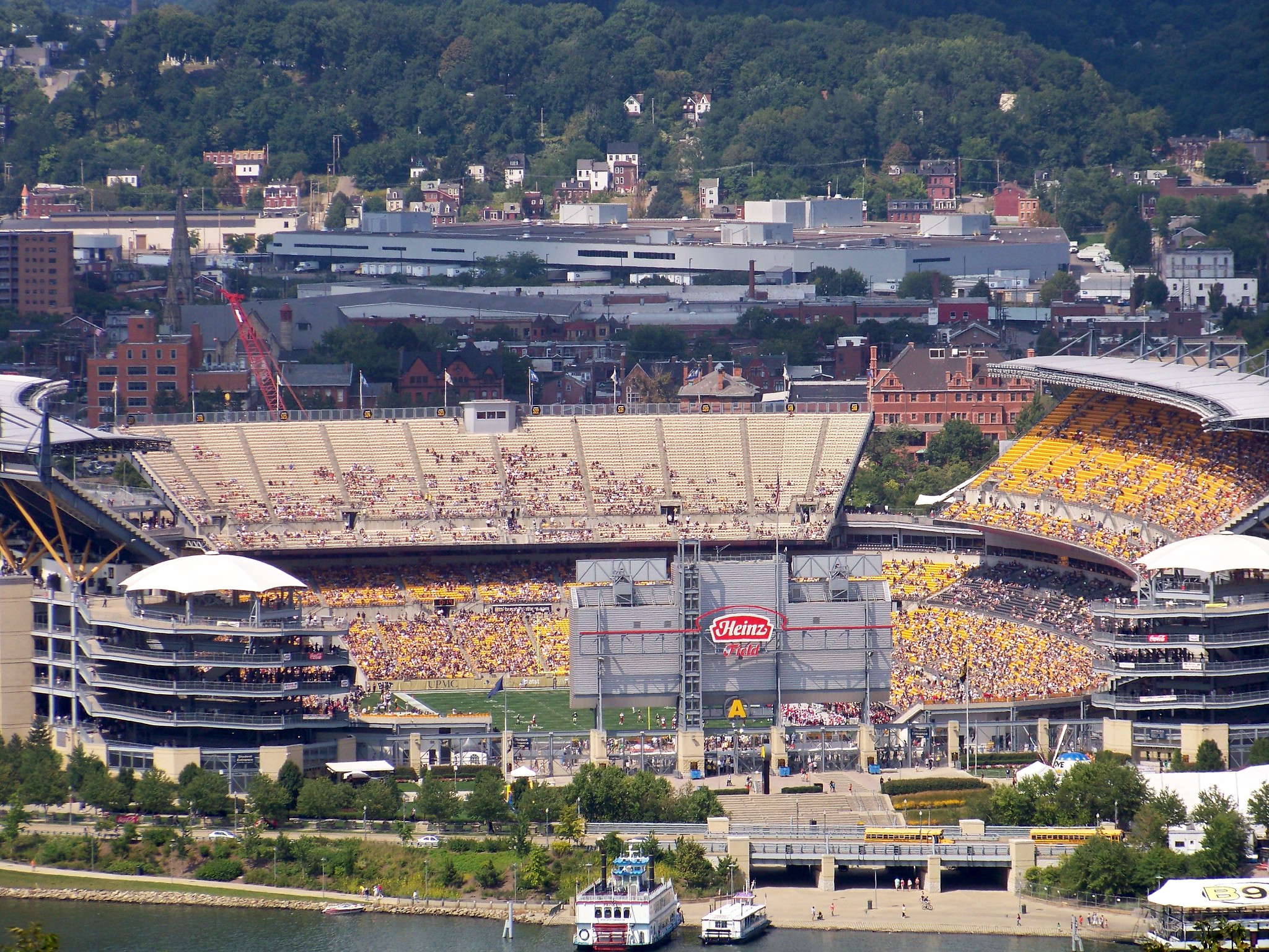 View of Heinz Field as seen from Mt. Washington. - 2009