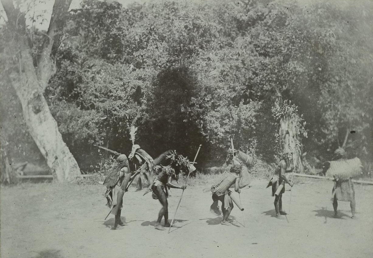 Masquerade of Kayan Dayaks - 1896
