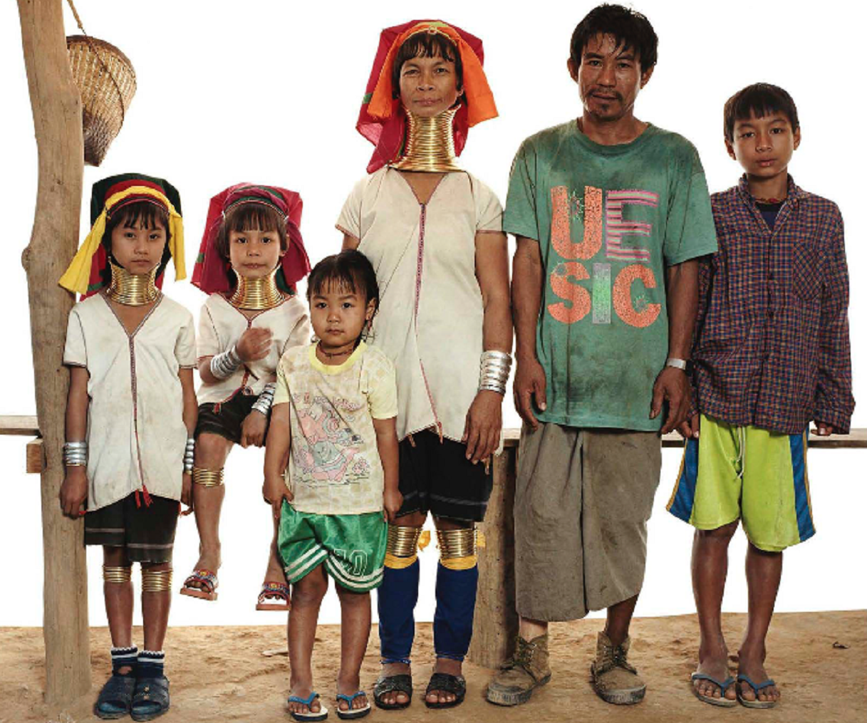 Kayan tribe family.