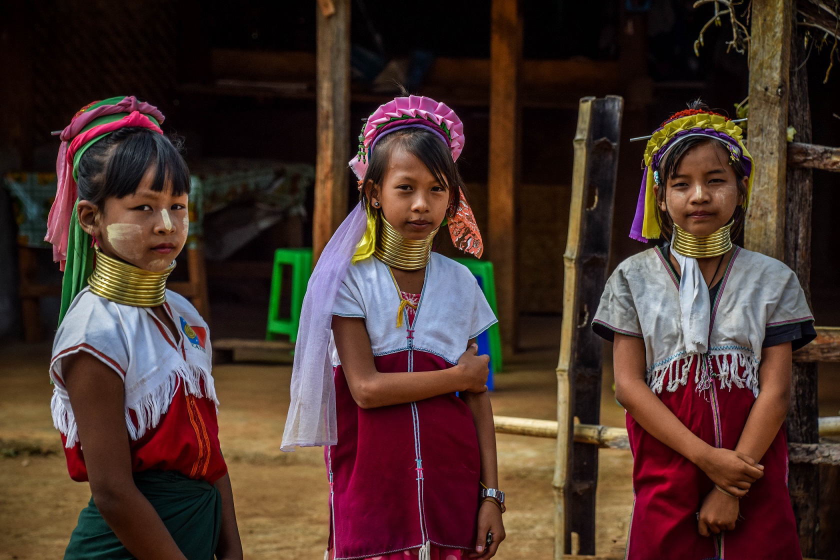 Loikaw, Myanmar – 10th October 2019: Visit to the Kayan or “Long Neck Karen” ethic group.