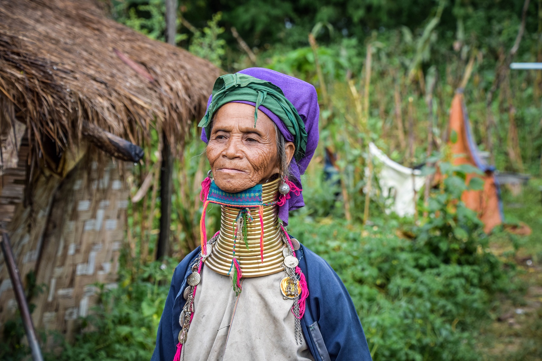 Loikaw, Myanmar – 10th October 2019: Visit to the Kayan or “Long Neck Karen” ethic group.