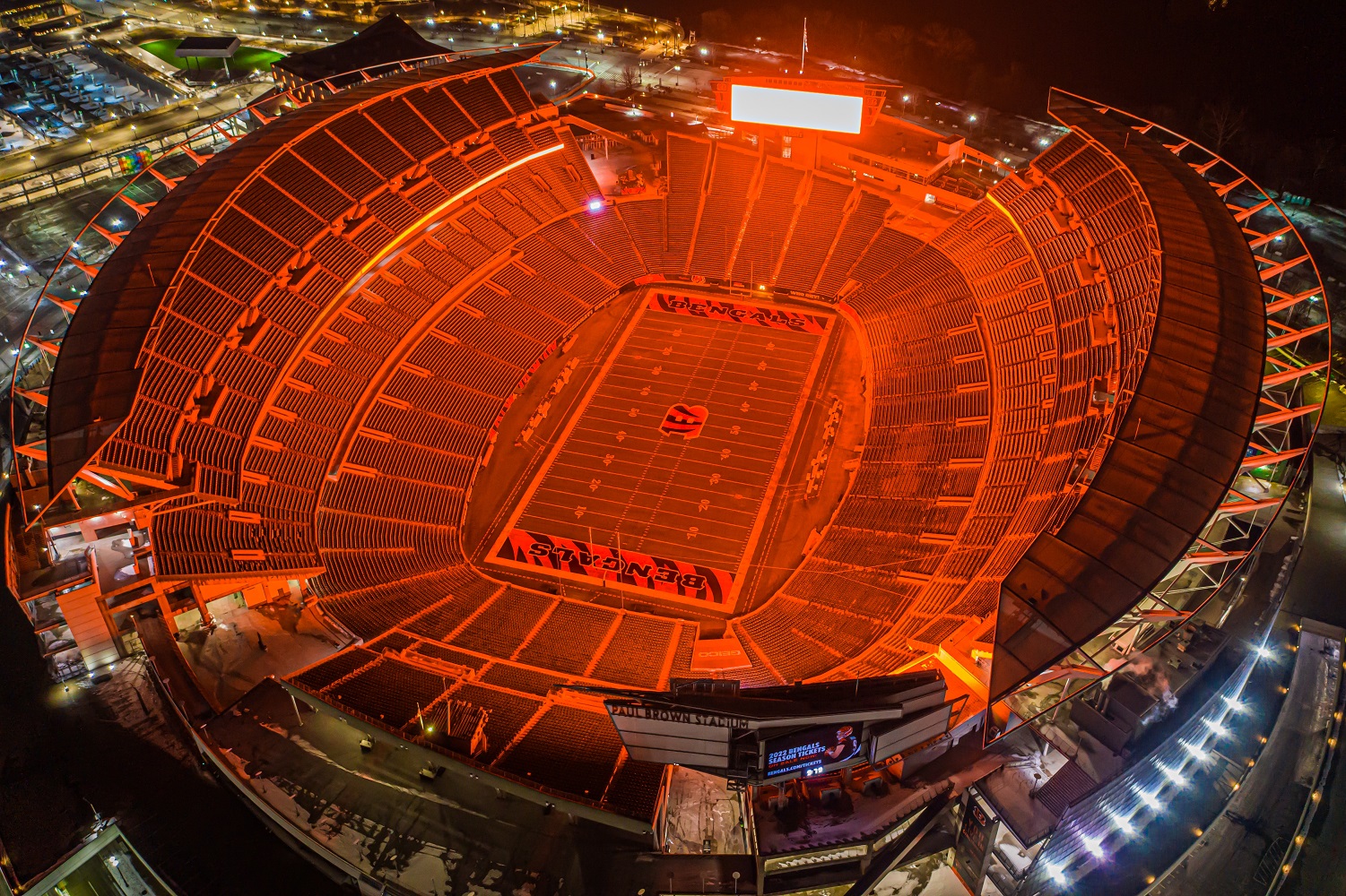 Super Bowl Glow at Paul Brown Stadium - 2022