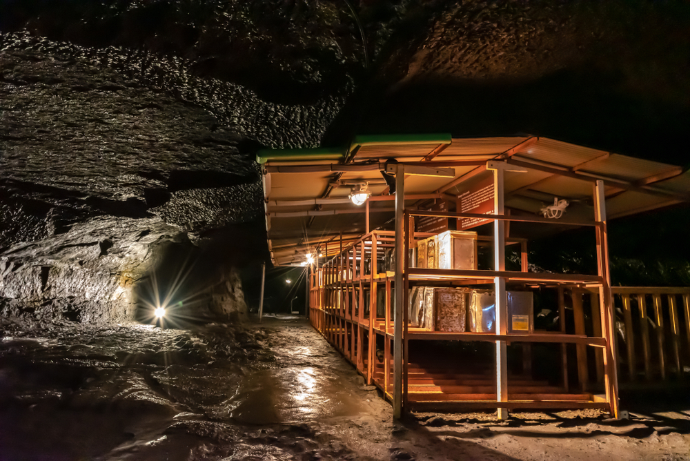 Cave in Aokigahara Jukai forest