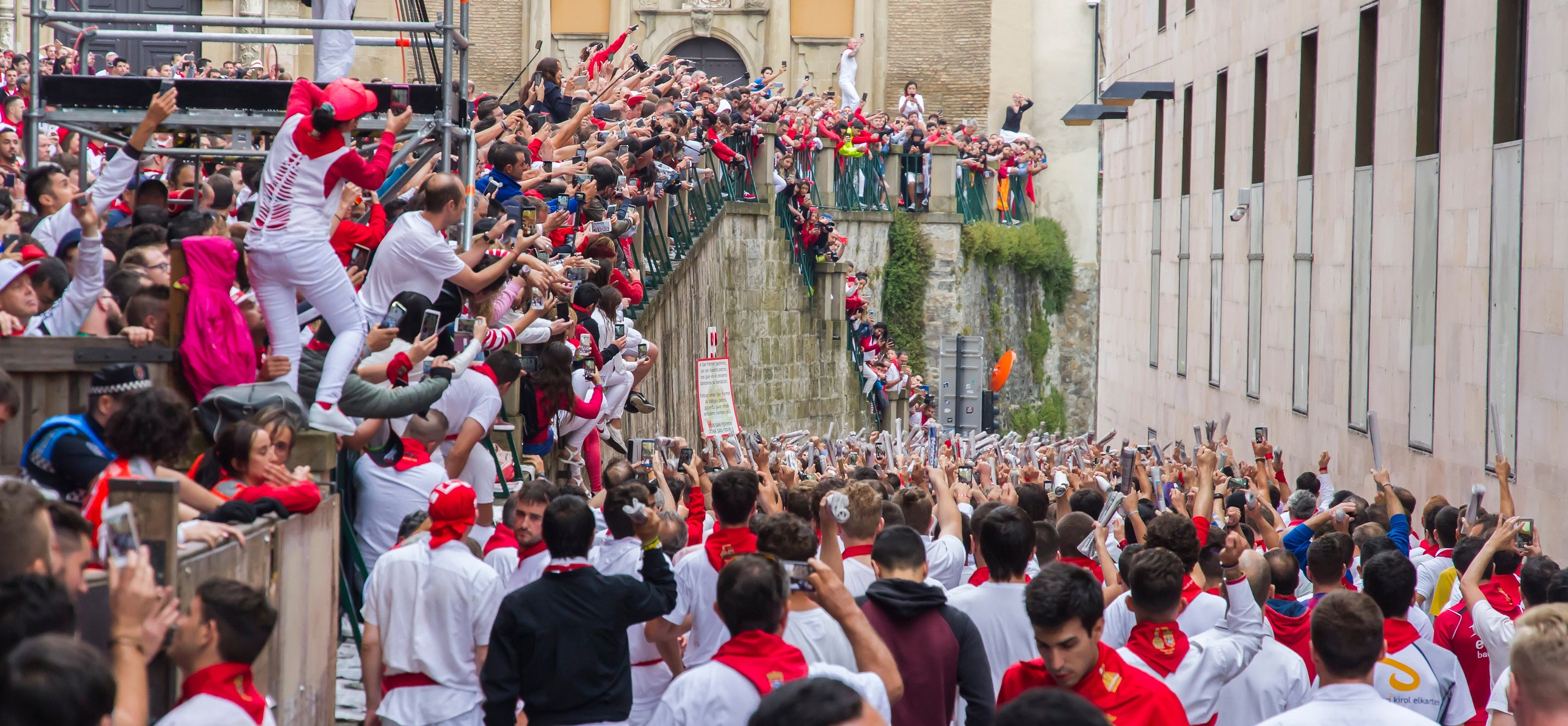Runners of the San Fermin running of the bulls - 2018
