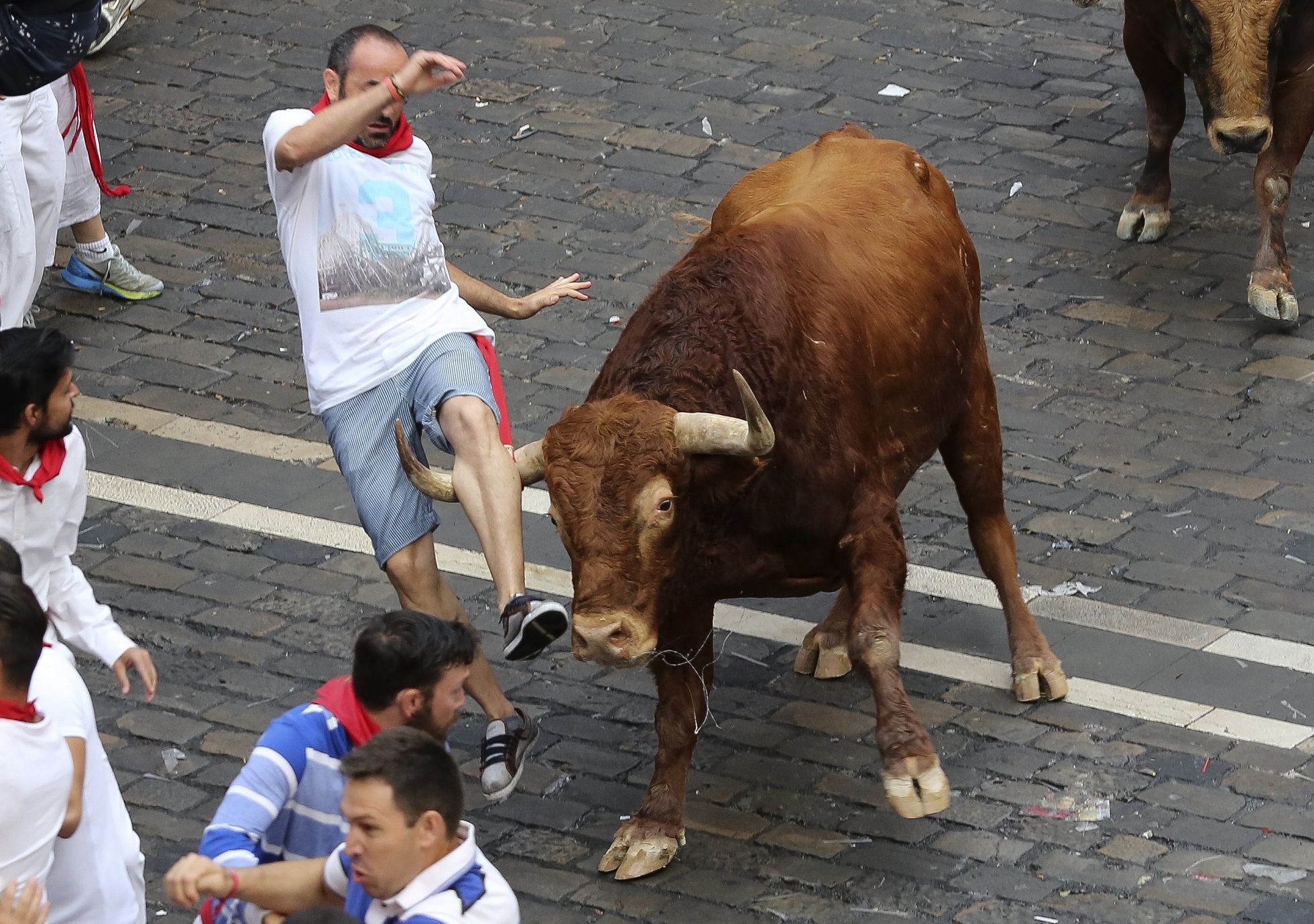 San Fermin Festival, Running of the Bulls, Pamplona, Spain - 10 Jul 2016