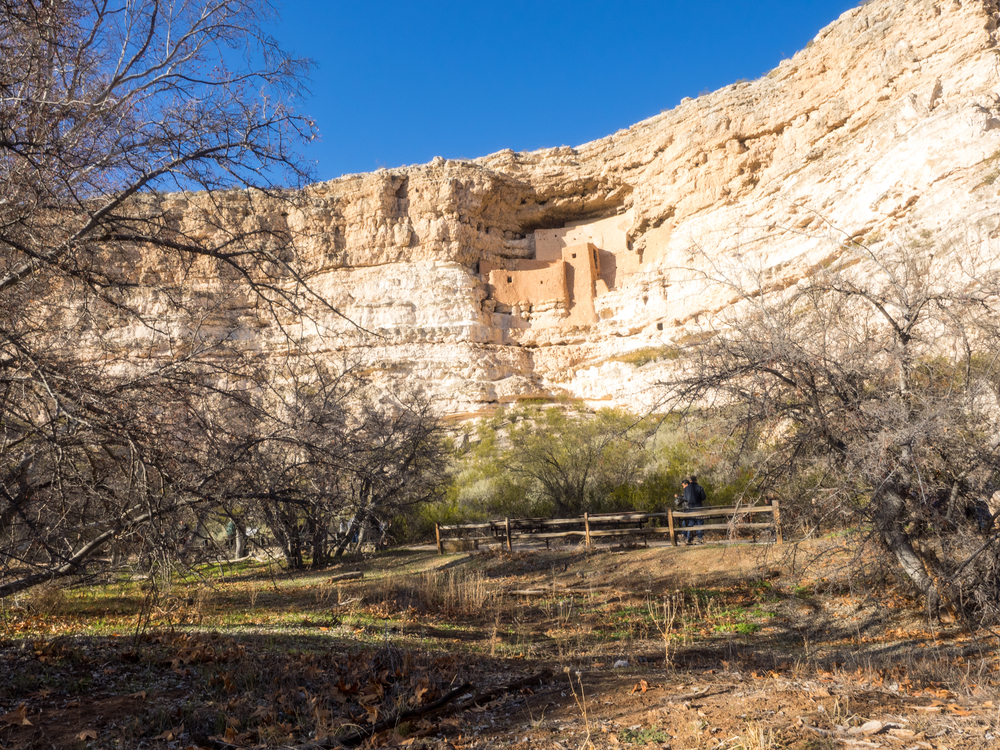 Montezuma Castle National Monument protects a set of well-preserved Ancestral Puebloan cliff dwellings near the town of Camp Verde, Arizona, United States.