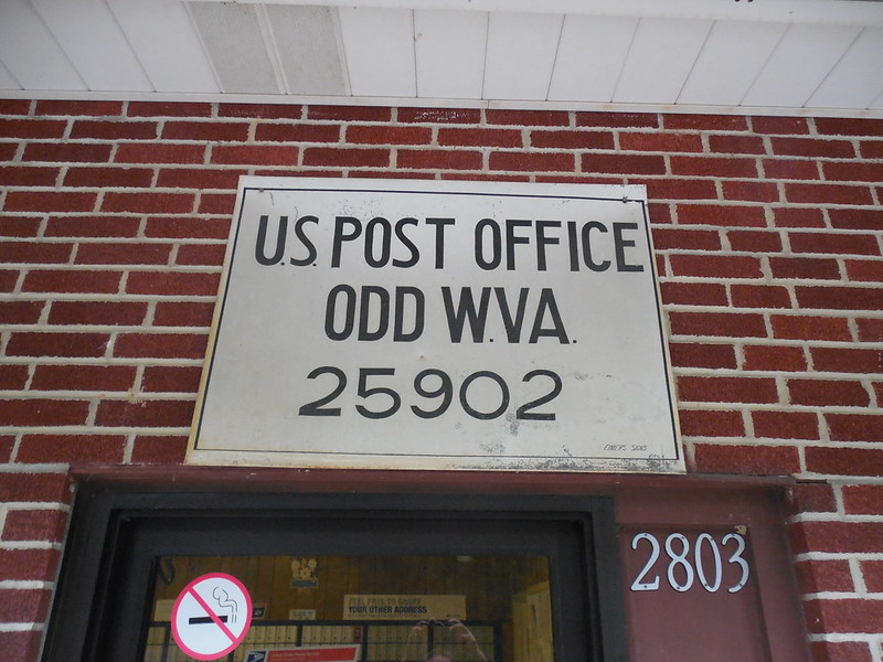 Odd West Virginia Post Office sign