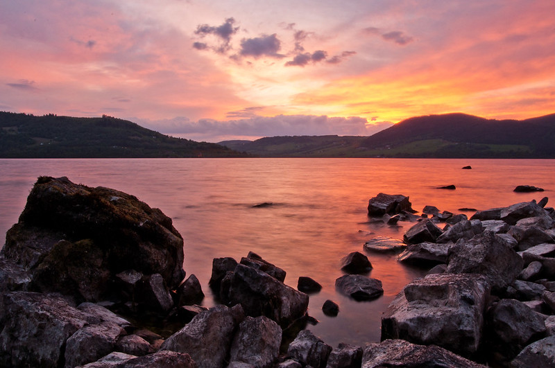 Landscape Photo of Loch Ness on Sunset